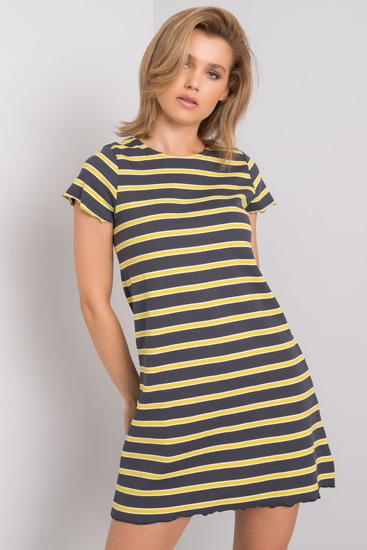 Šedožluté šaty Před