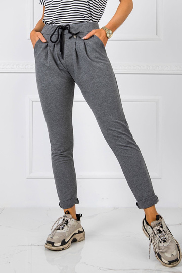 Tmavě šedé kalhoty Jess