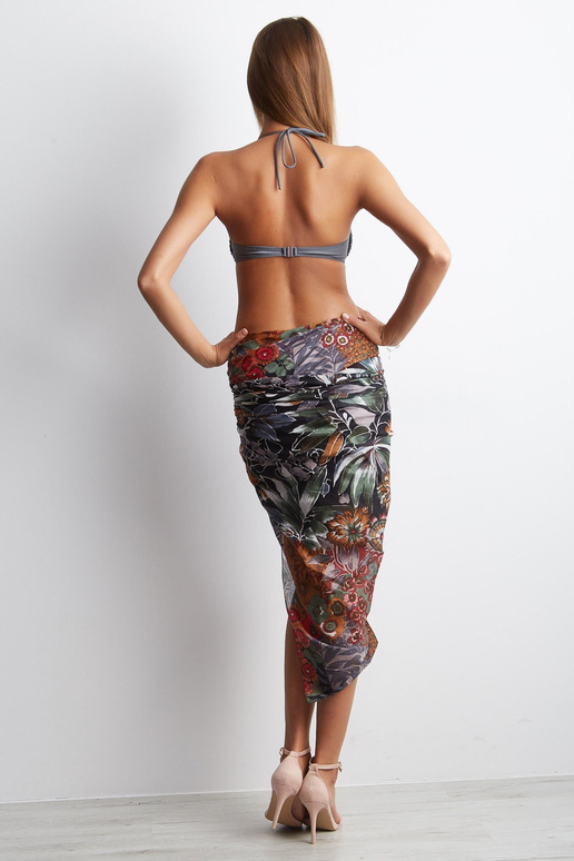 Černé vzorované pareo