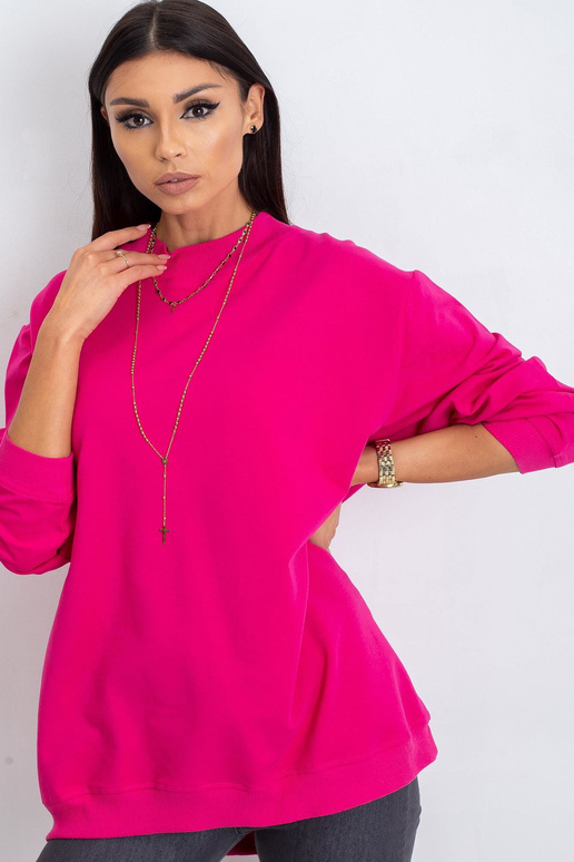 Fuchsiová Twist mikina