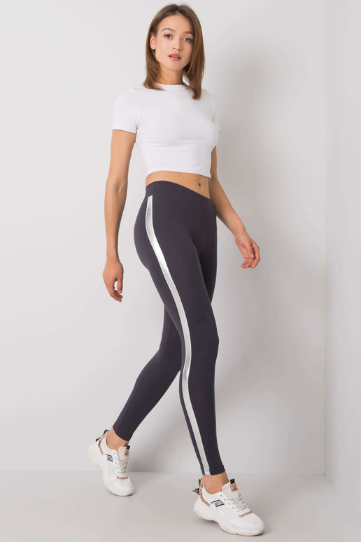 Grafitové a stříbrné legíny Rissa RUE...