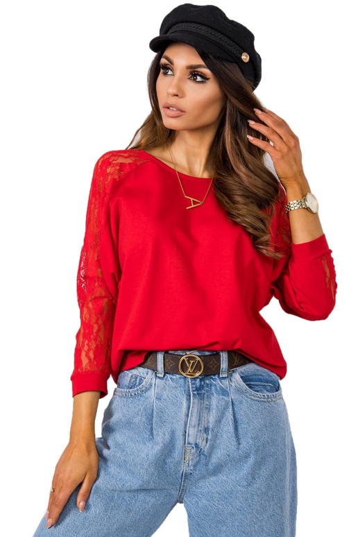 Červená halenka Shangri RUE PARIS