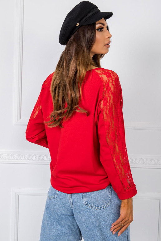 Červená halenka Shangri RUE PARIS