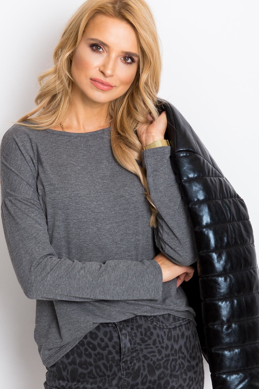 Tmavě šedá halenka nebe Tmavě šedá halenka nebe