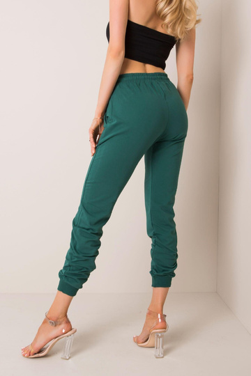 Tmavě zelené kalhoty Faster