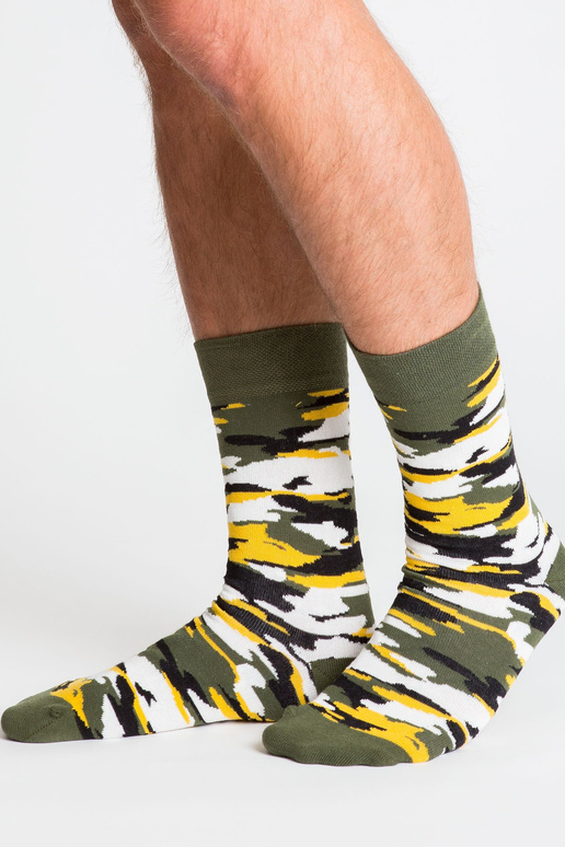 Skarpety męskie we wzory zestaw 3 szt.