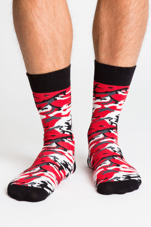 Skarpety męskie we wzory zestaw 3 szt.