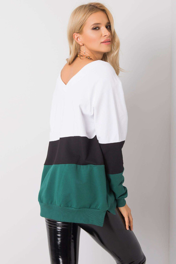 Bílá a zelená mikina Lotta...