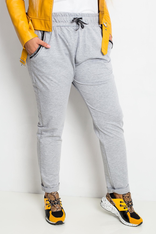 Šedé kalhoty nadměrné velikosti Savage