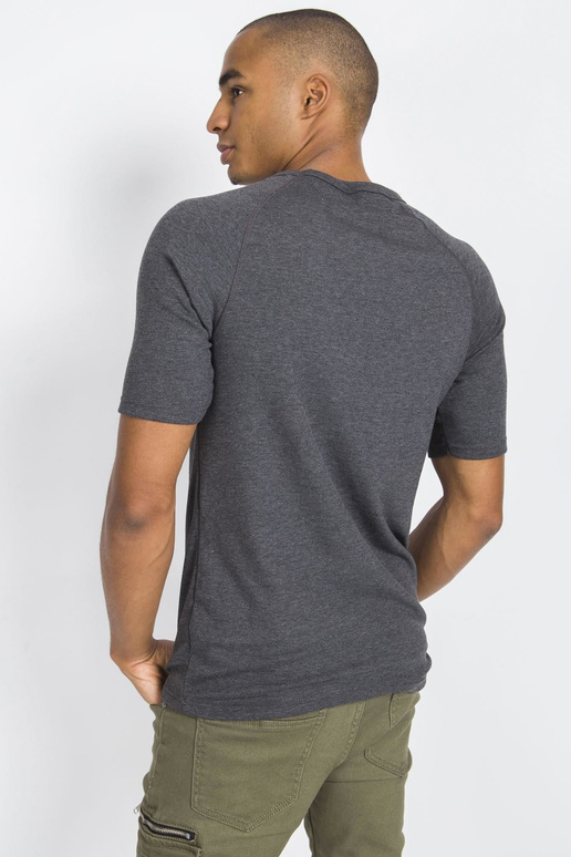 Tmavě šedé pánské zateplené tričko