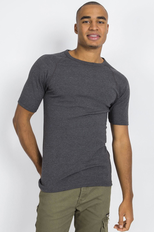 Tmavě šedé pánské zateplené tričko