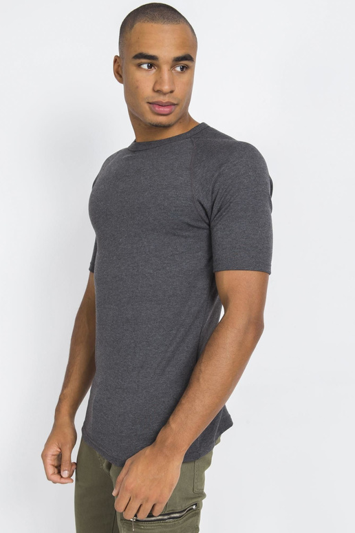 Tmavě šedé pánské zateplené tričko