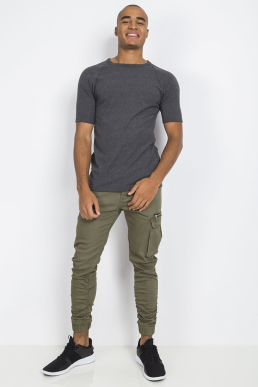 Tmavě šedé pánské zateplené tričko