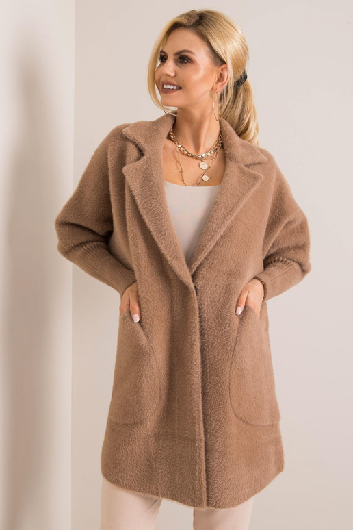 Kabát-MBM-PL-1517.00P-tmavě béžový Kabát-MBM-PL-1517.00P-tmavě béžový