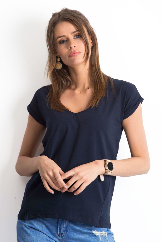 Tmavě modré tričko Vibes