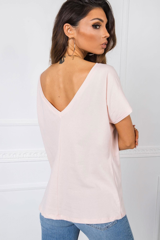 Světle růžové tričko Fire Světle růžové tričko Fire