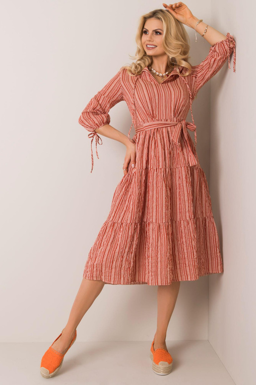 Cihlové šaty Hannah