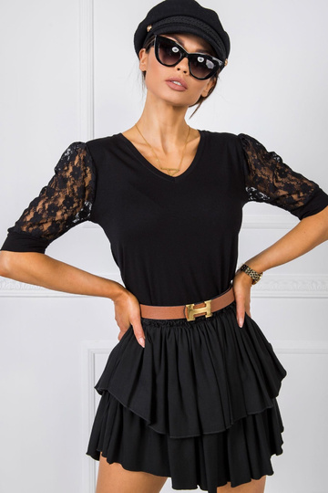 Černá halenka Angel RUE PARIS 2