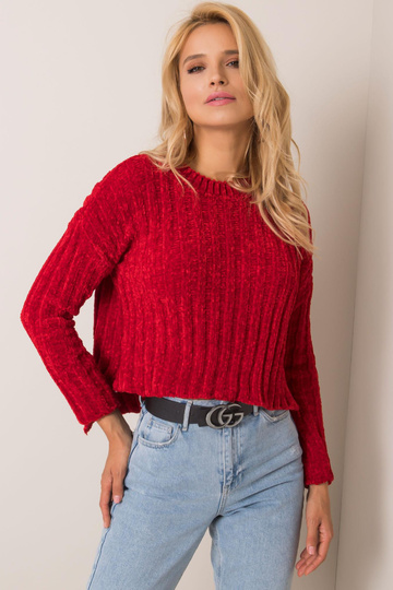 Tmavě červený svetr Olivvia... 2