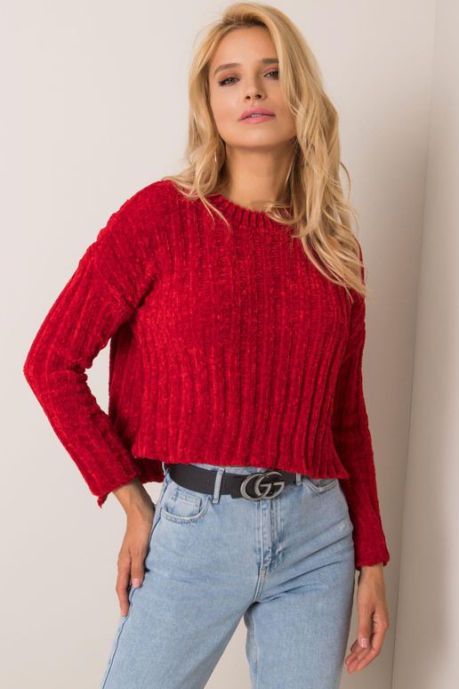 Tmavě červený svetr Olivvia RUE PARIS