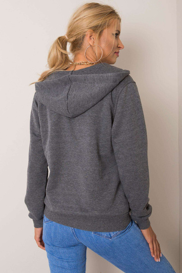 Tmavě šedá melanžová mikina... 2