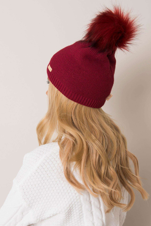 Vínová zimní čepice RUE PARIS