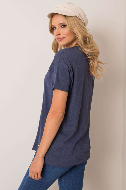 Tmavě modré tričko Amy YOU D'T KNOW ME Tmavě modré tričko Amy YOU D'T KNOW ME