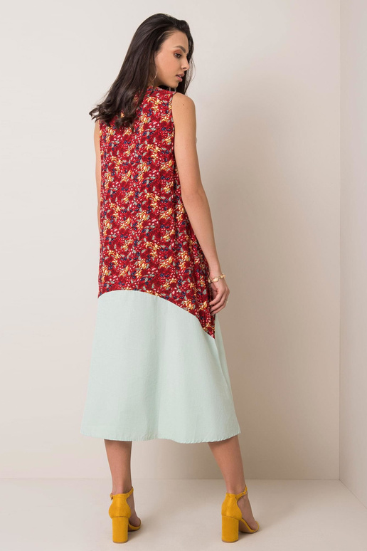 Vínové šaty Slunečnice RUE PARIS