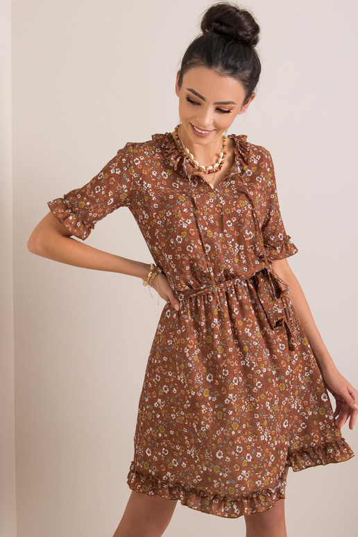 Hnědé šaty Mirella