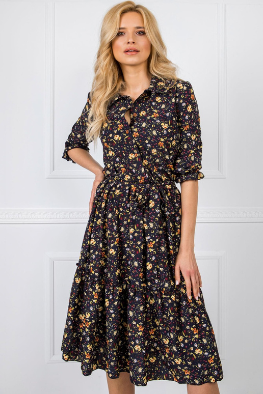 Tmavě modré šaty Charlotte