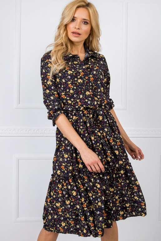 Tmavě modré šaty Charlotte