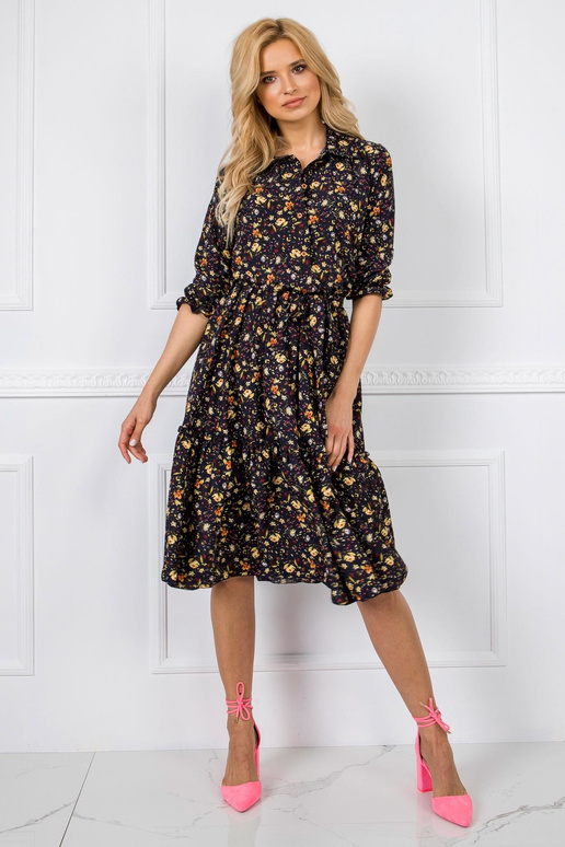 Tmavě modré šaty Charlotte