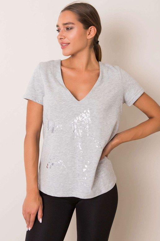 Tričko Grey Marble FOR FITNESS Tričko Grey Marble FOR FITNESS