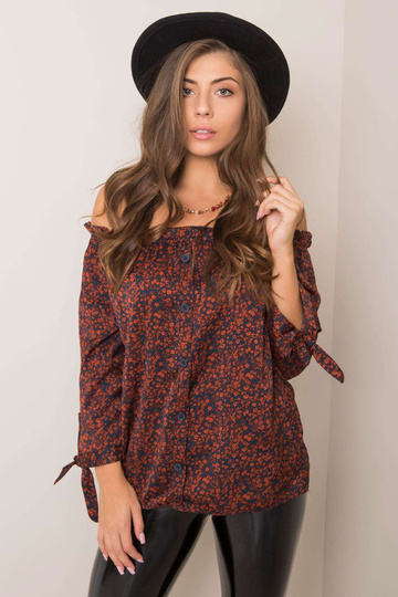 Námořnická modrá a hnědá...