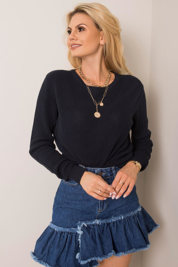 Námořnicky modrý svetr...