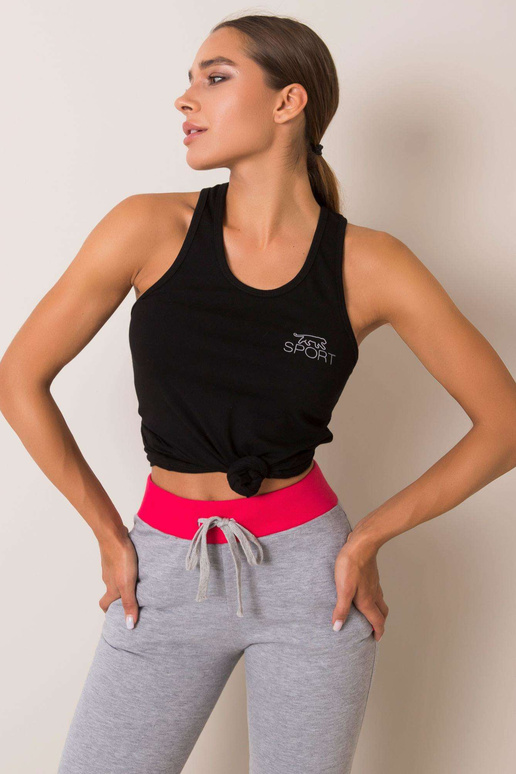 Černý sportovní top Sophie FOR FITNESS Černý sportovní top Sophie FOR FITNESS