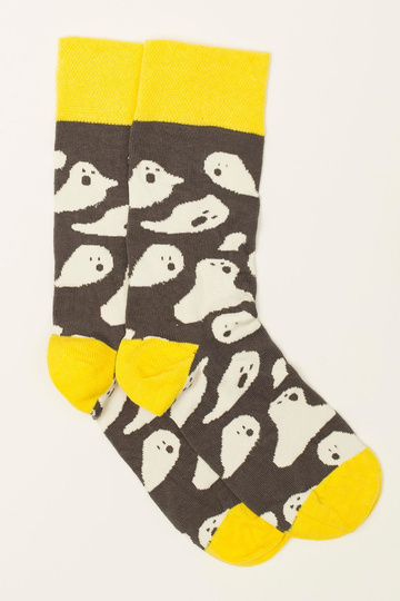 Šedožlutě potištěné pánské... 2