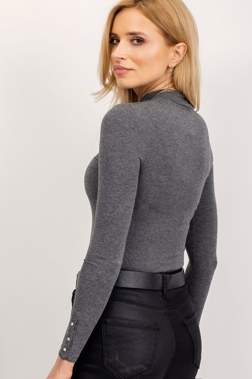 RUE PARIS Tmavě šedá halenka Zlatíčko