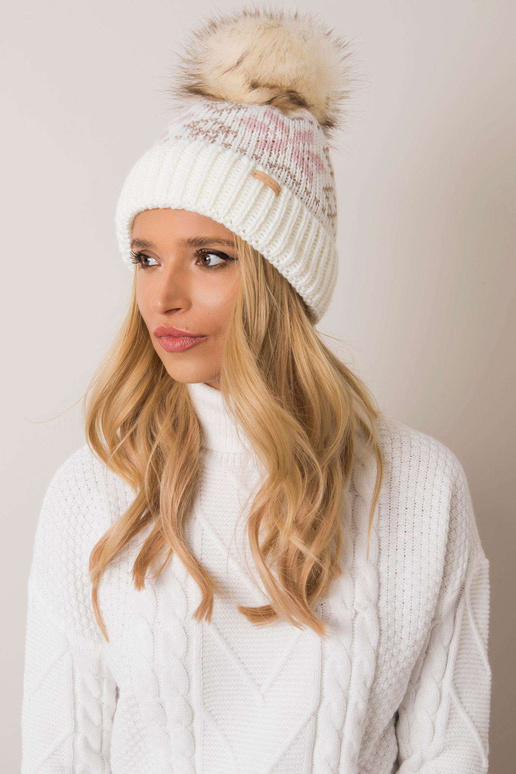 Ecru zimní čepice RUE PARIS