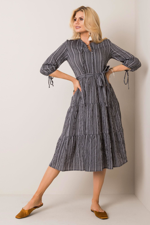 Šedočerné šaty Hannah