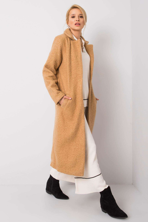 Béžový bouclé kabát Paquita RUE PARIS