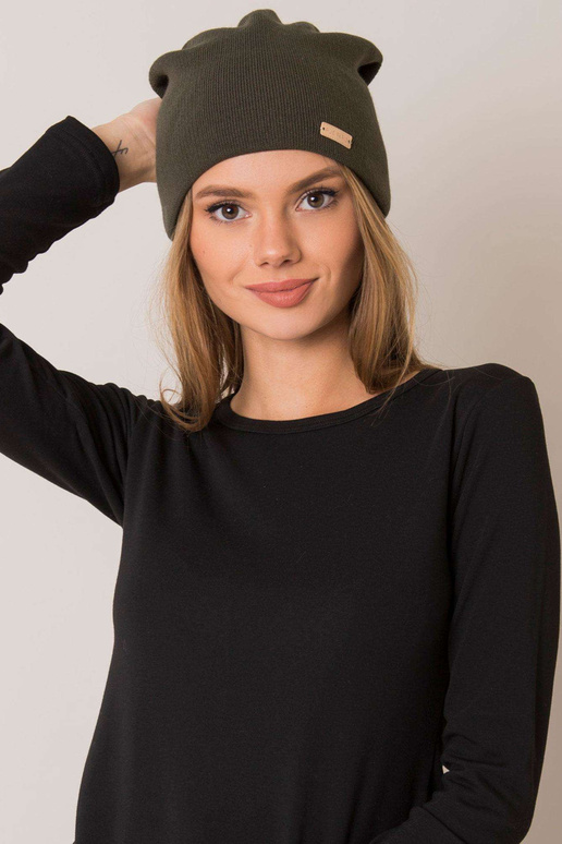 Khaki čepice basic RUE PARIS