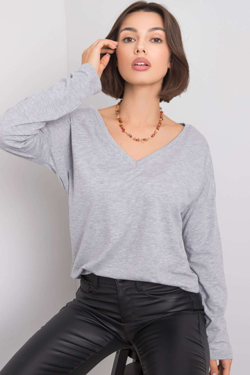 Šedá melanžová halenka Modena