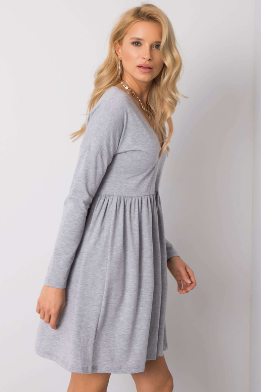 Šedé melanžové šaty od Brooke RUE PARIS