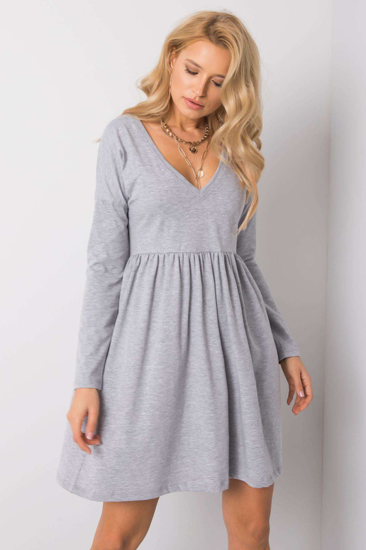 Šedé melanžové šaty od Brooke RUE PARIS