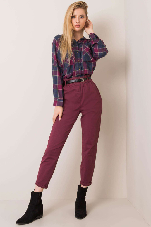 Cassieiny kaštanové kalhoty