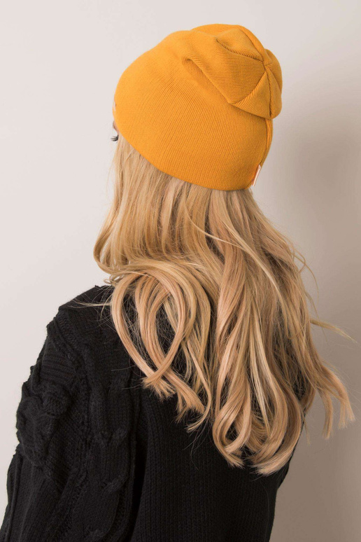 Základní hořčicová čepice RUE PARIS