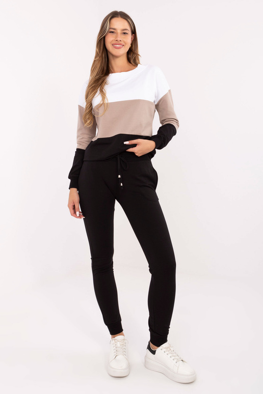 Béžová a černá souprava Sandra RUE PARIS