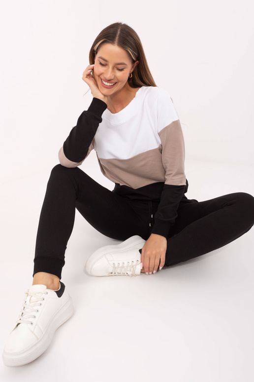 Béžová a černá souprava Sandra RUE PARIS