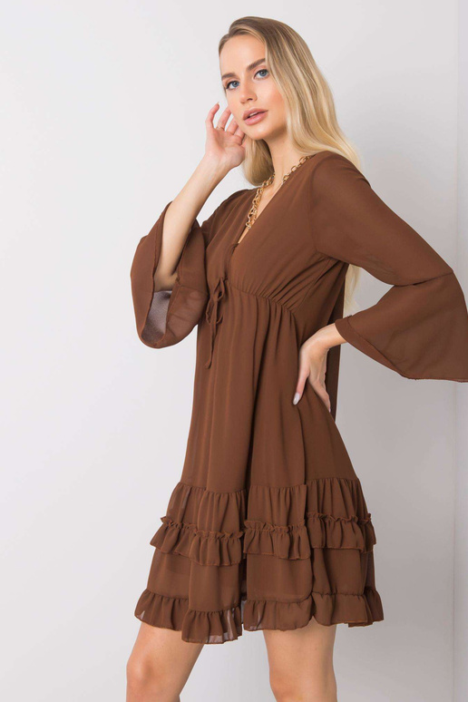 Hnědé šaty Bryanna Hnědé šaty Bryanna